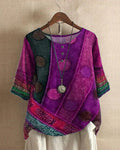 Boho Tunic Loose Fit Asymmetrical Hem