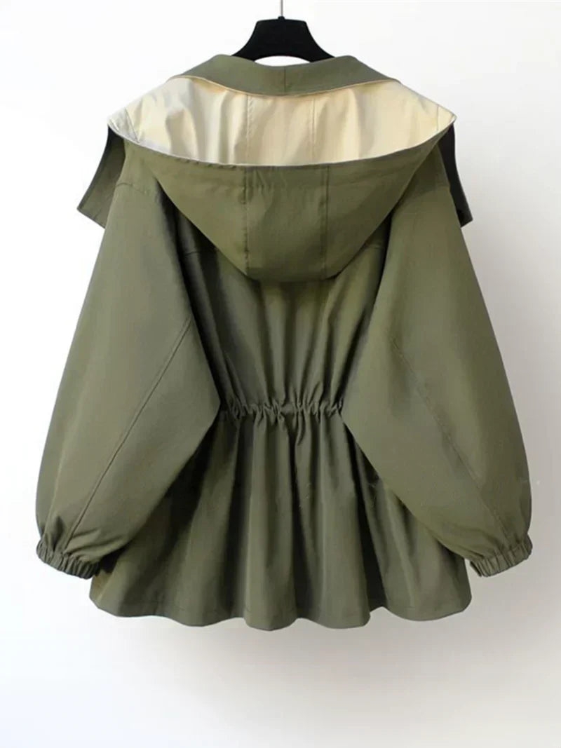 Trench Coat Straight Silhouette Mid-Thigh Length