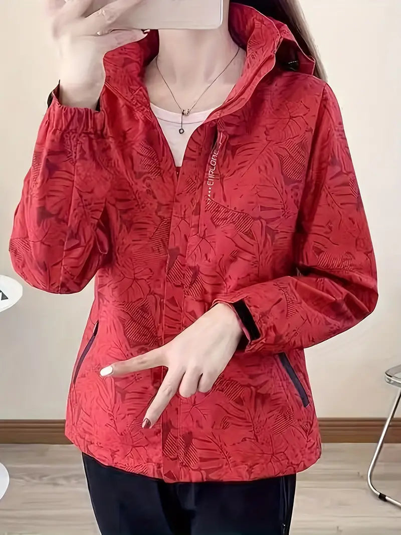 Jacket Straight Cut Hip-Length with Zipper Pockets