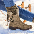 Mid-Calf Snow Boots Smooth Surface