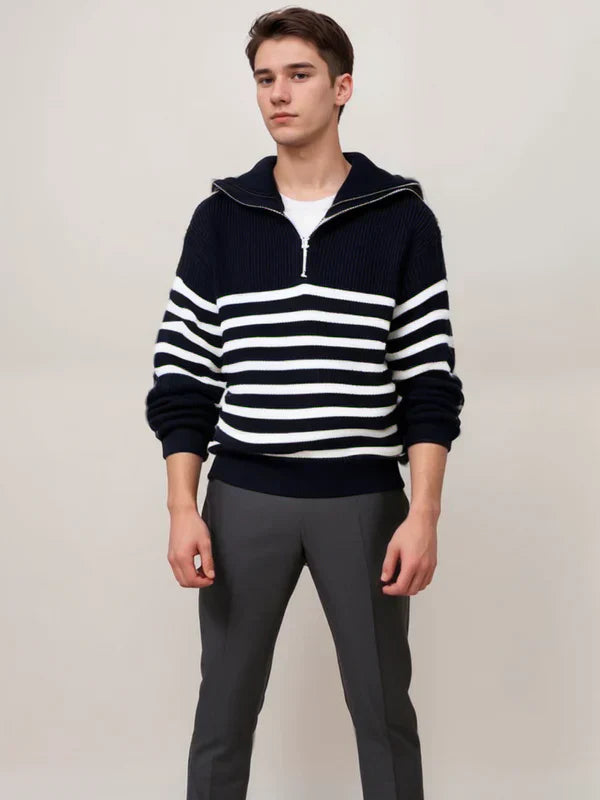 Jumper Straight Silhouette Long Sleeve Full-Length Zip