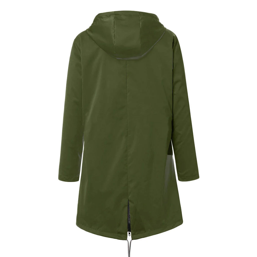 Women’s Mid-Length Jacket with Hood