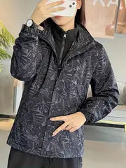 Jacket Straight Cut Hip-Length with Zipper Pockets