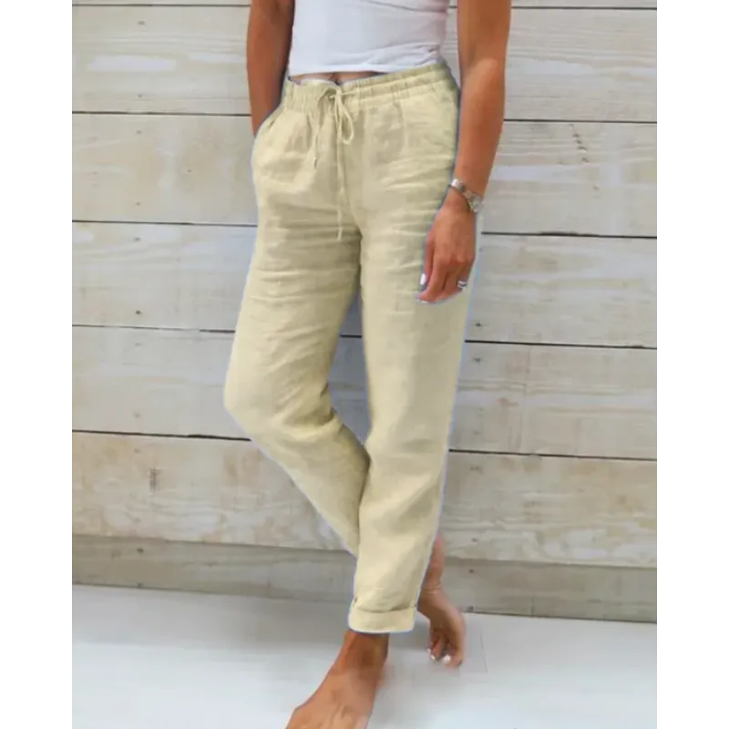 Airy Trousers Loose Fit Ankle-Length