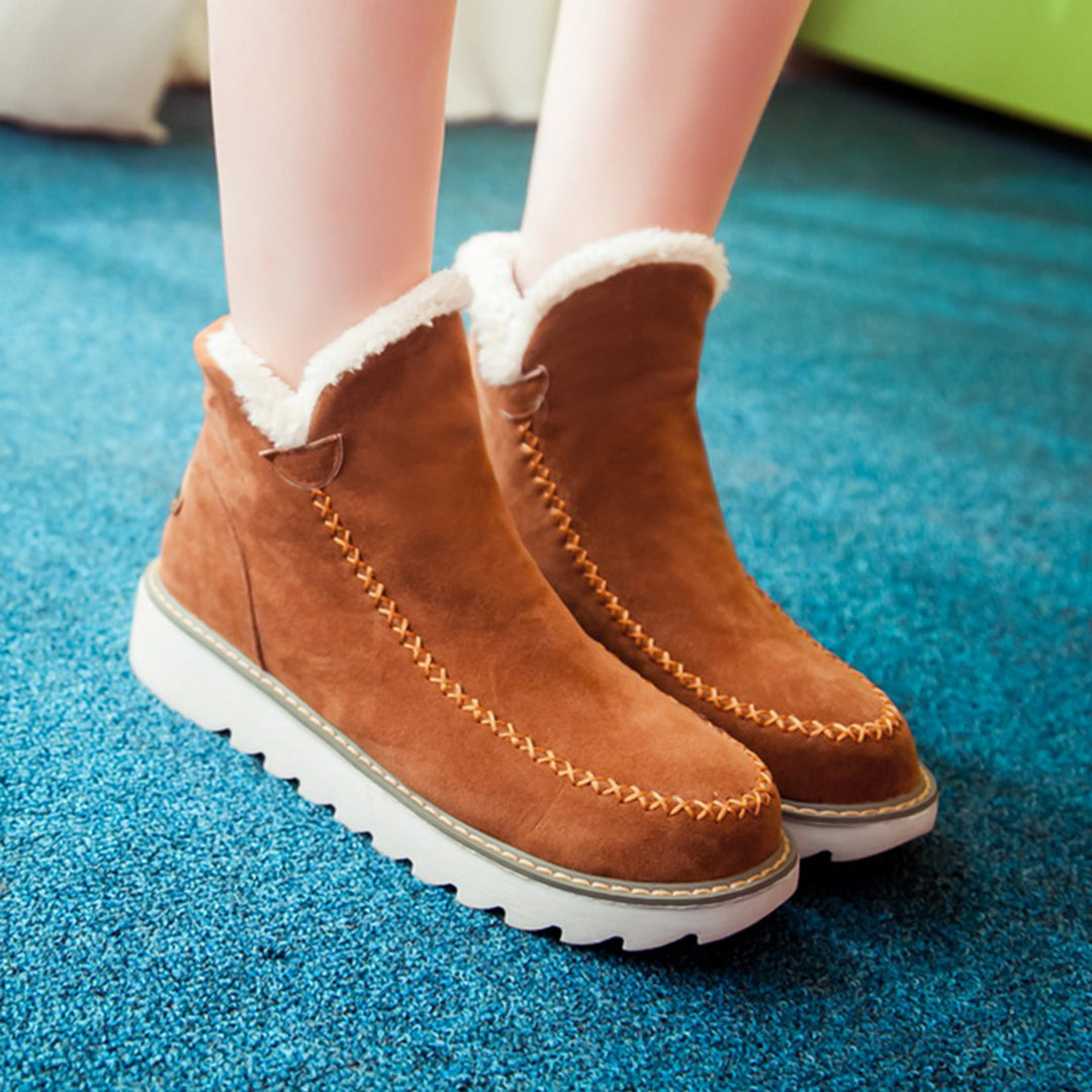 Women’s Mid-Calf Boots Smooth Surface