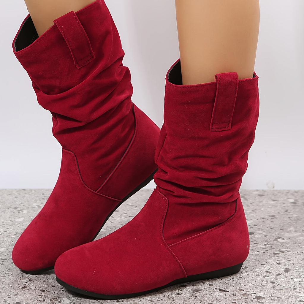 Ankle Boots Structured Silhouette Rounded Toe