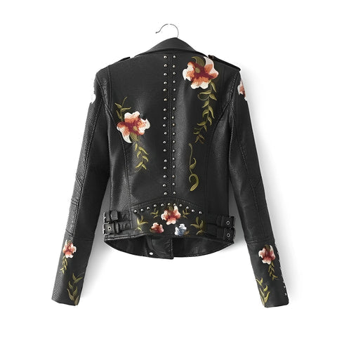Women’s Straight Jacket Long Sleeve Floral Pattern