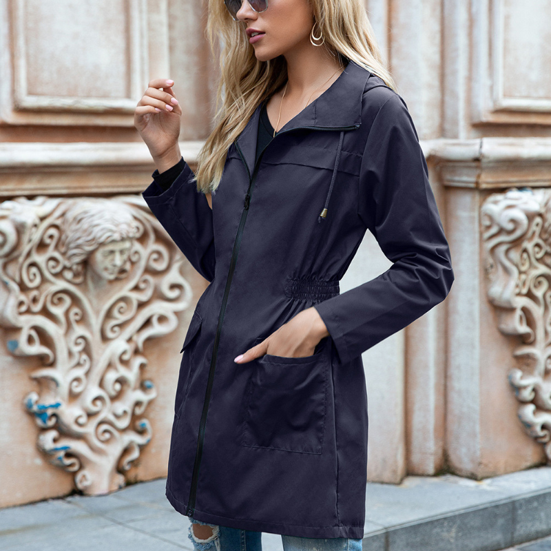 Women’s Rain Jacket Straight Mid-Length