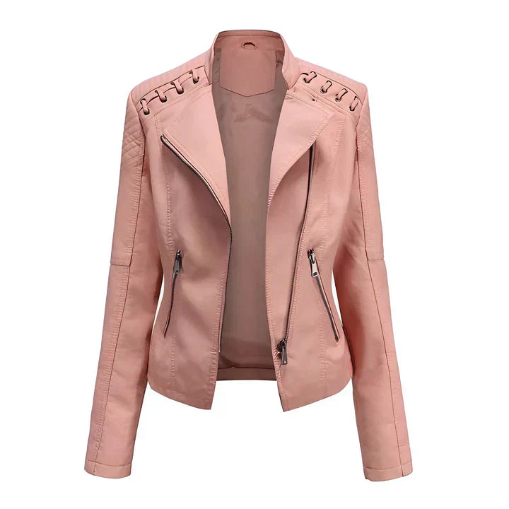 Jacket Straight Cut Hip-Length Long Sleeve
