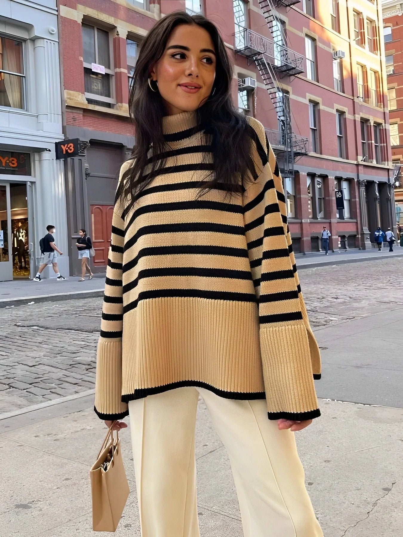 Women’s Oversized Roll Neck Jumper Medium Length