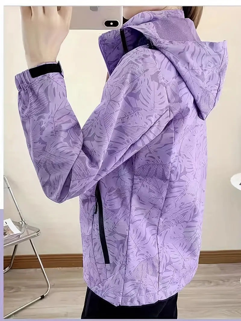 Jacket Straight Cut Hip-Length with Zipper Pockets