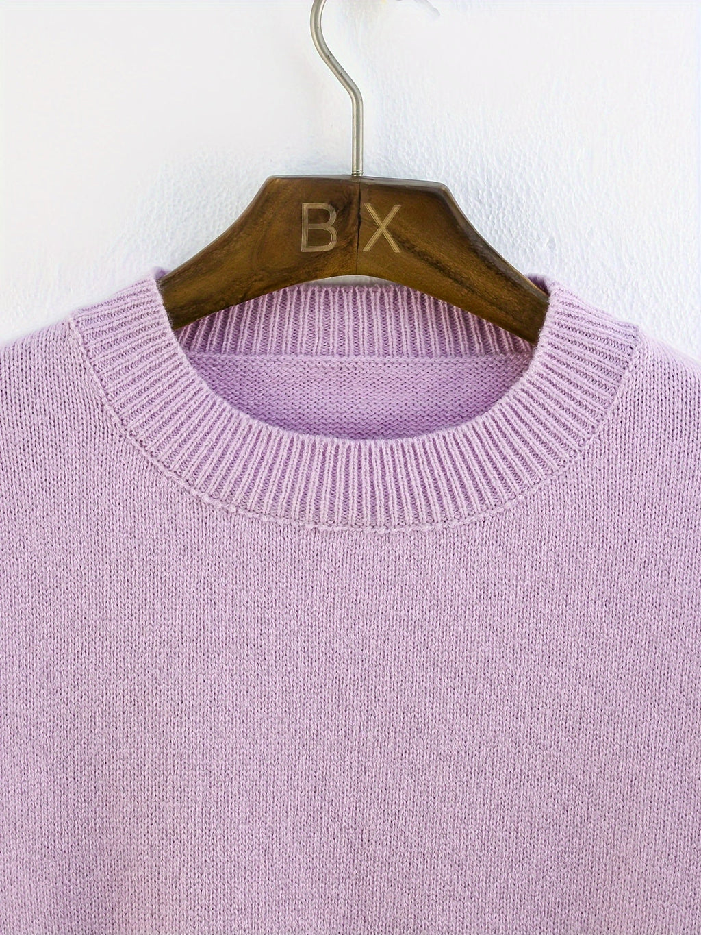 Jumper Oversized Shape Long Length Ribbed Hem