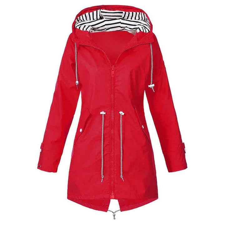 Women’s Rain Jacket Straight Cut Regular Length