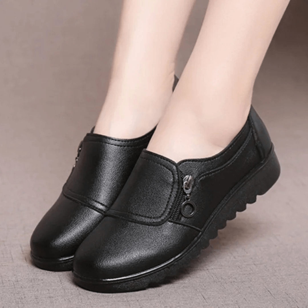 Lace Up Shoes Rounded Toe Design