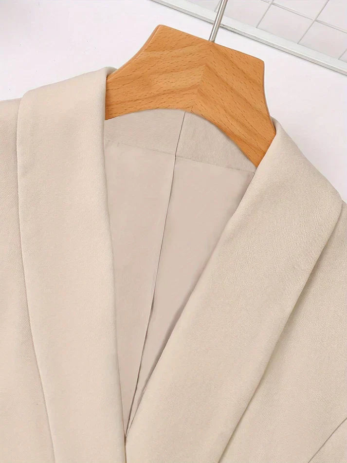 Women’s Blazer and Trousers Set Straight Cut