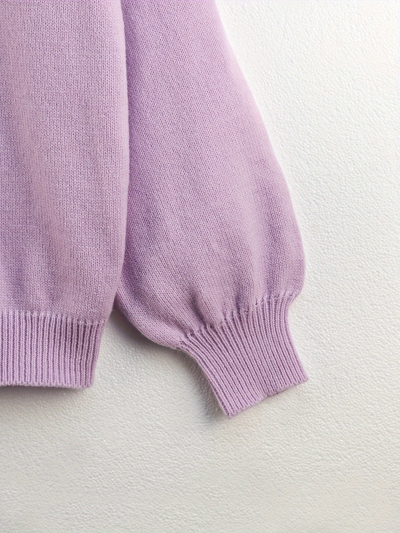 Jumper Oversized Shape Long Length Ribbed Hem