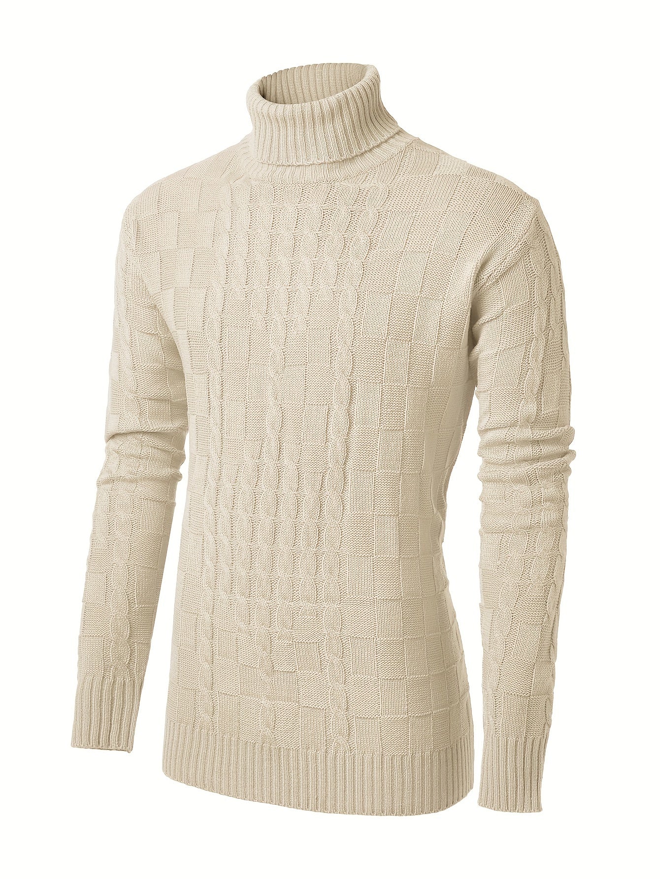 Men’s Sweater Straight Cut High Collar
