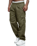 Men’s Straight Trousers Regular Length with Patch Pockets