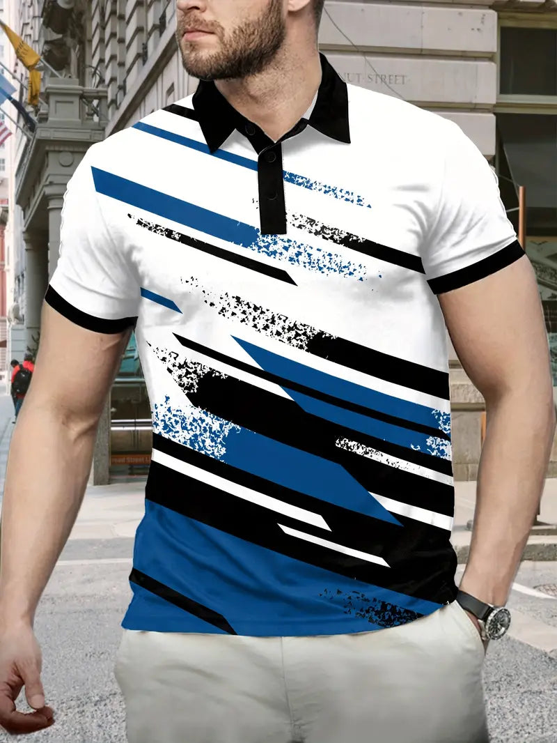Graphic Print Polo Shirt Regular Fit