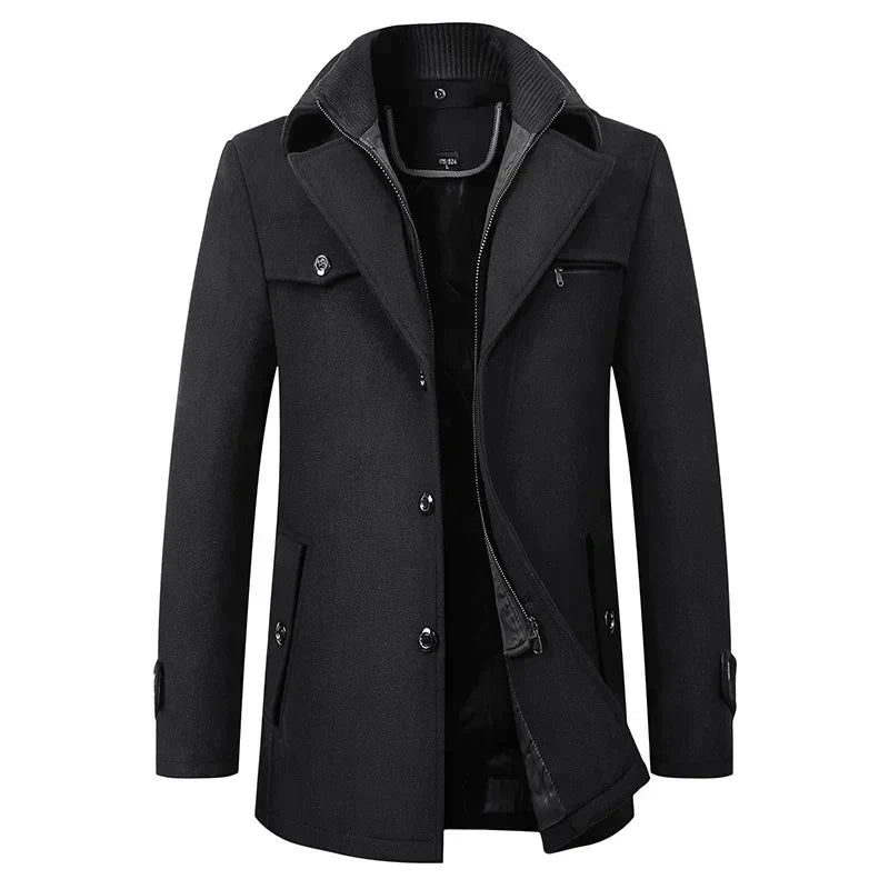 Winter Coat Straight Hip-Length Cut