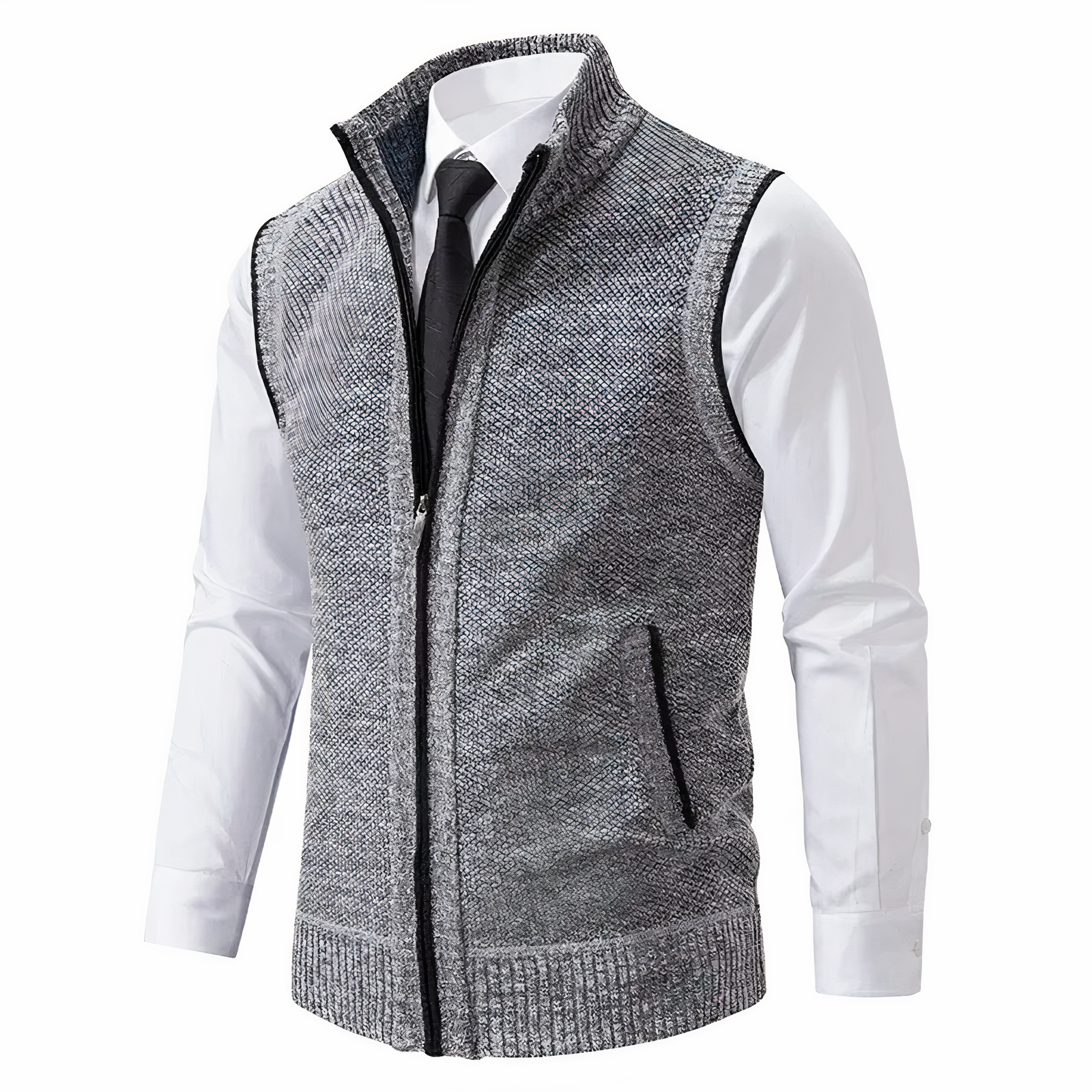 Men’s Fitted Waistcoat Button-Down Front