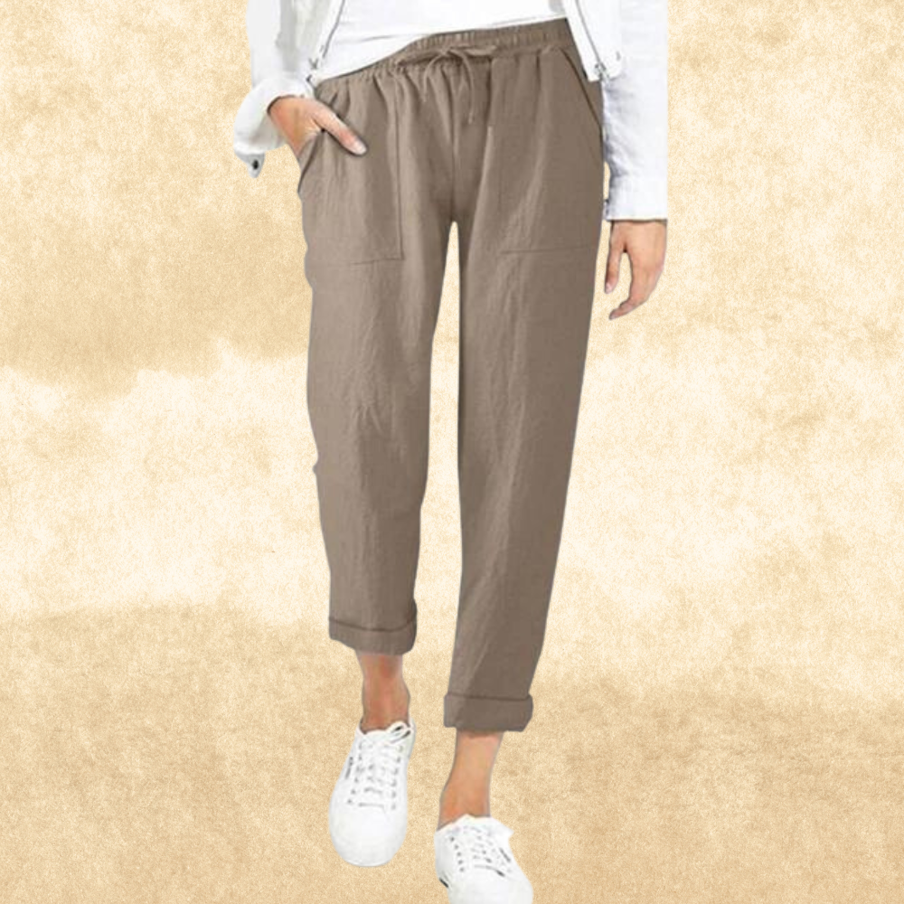 Loose Trousers Full Length Straight Fit
