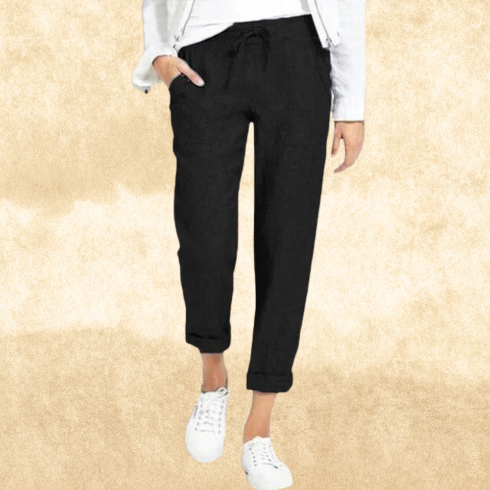 Loose Trousers Full Length Straight Fit