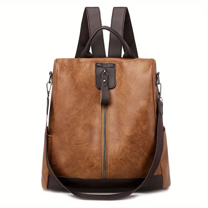 Backpack Structured Shape Zip Pocket