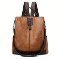 Backpack Structured Shape Zip Pocket