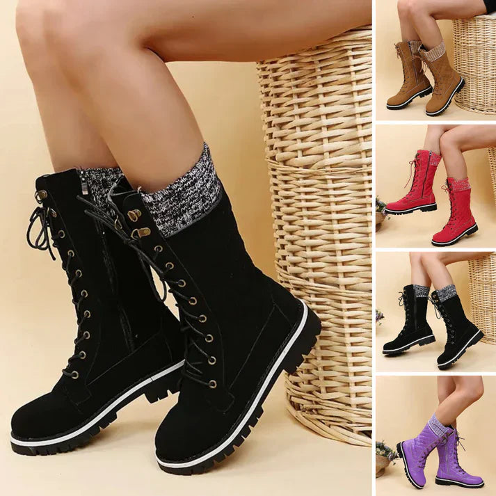 Women’s Ankle Boots High Shaft Lace Up