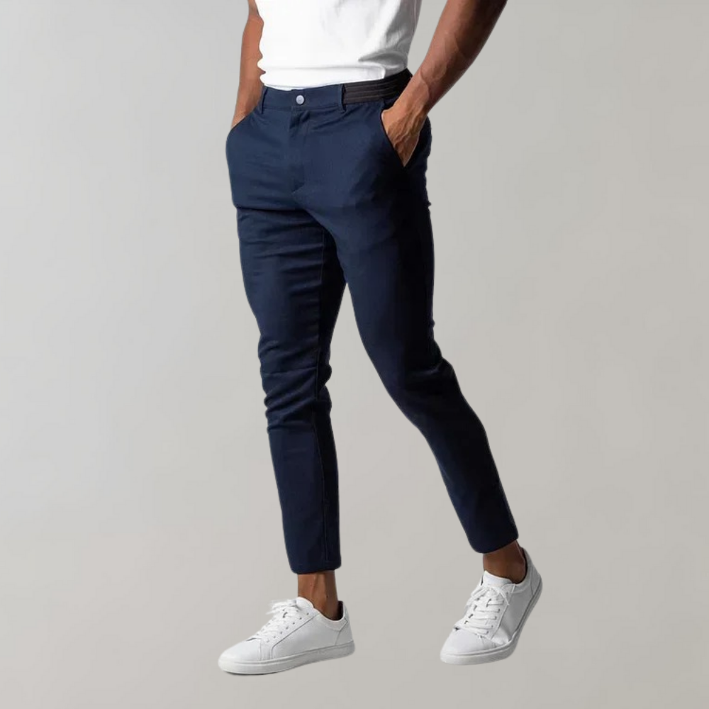 Men’s Chino Trousers Slim Fit Ankle Length