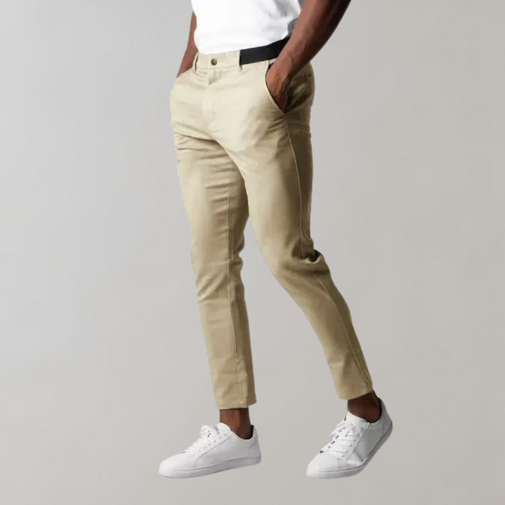 Men’s Chino Trousers Slim Fit Ankle Length