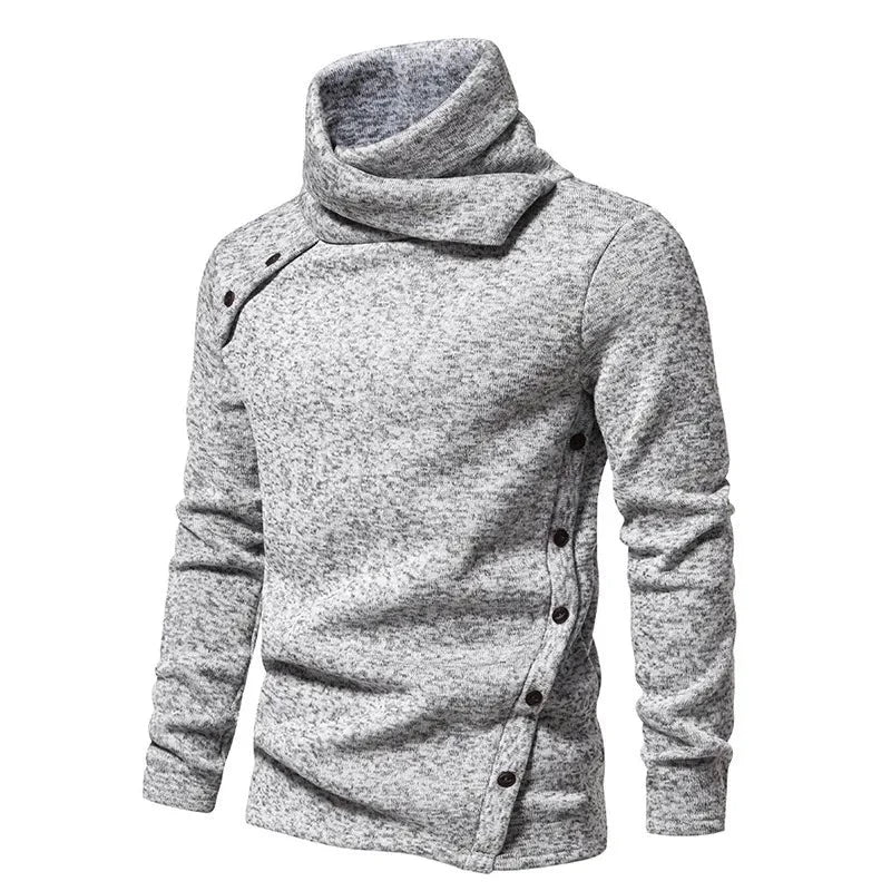 Pullover Straight Fit Long Sleeve High Neck