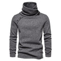 Pullover Straight Fit Long Sleeve High Neck