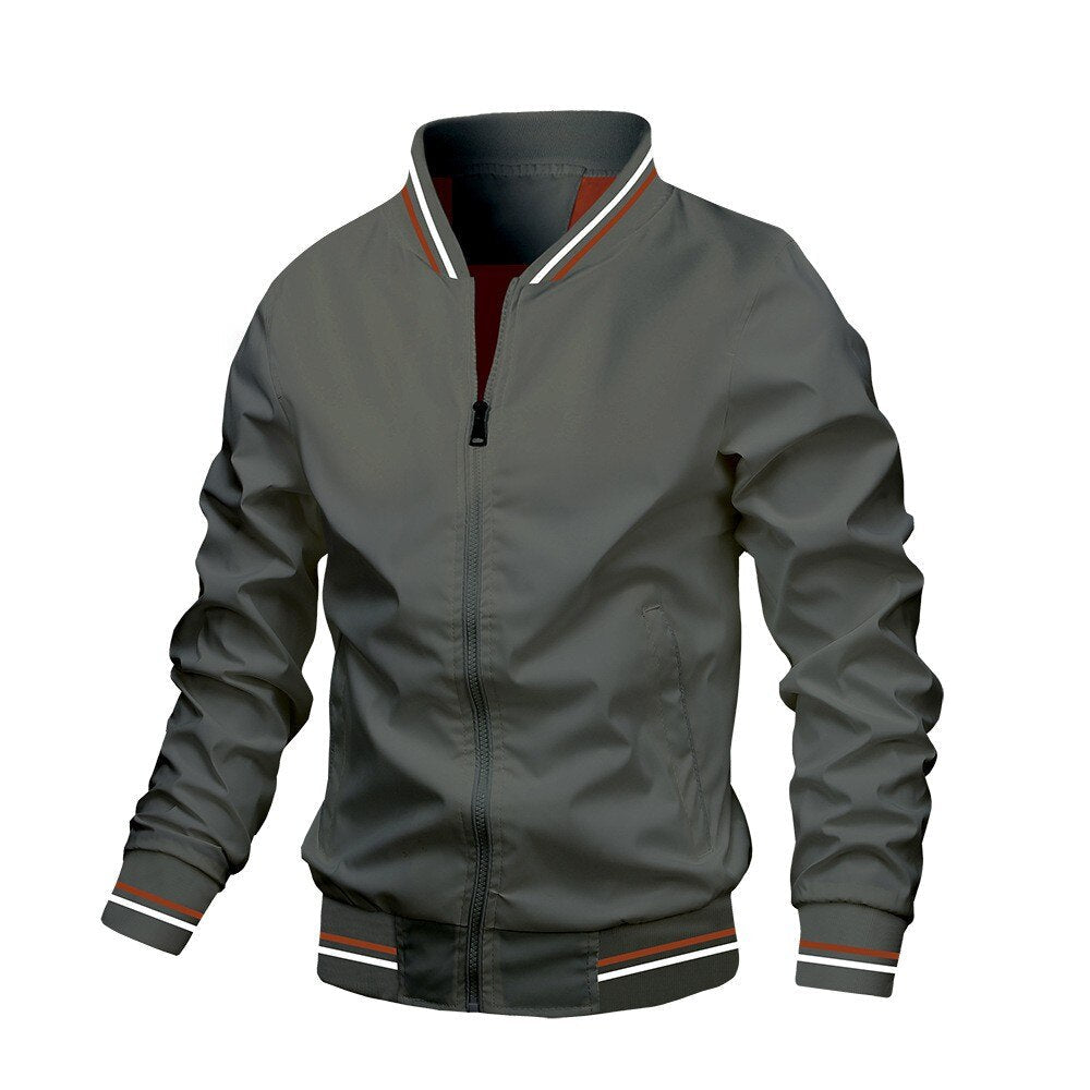 Men’s Sports Jacket Straight Cut with Zipper