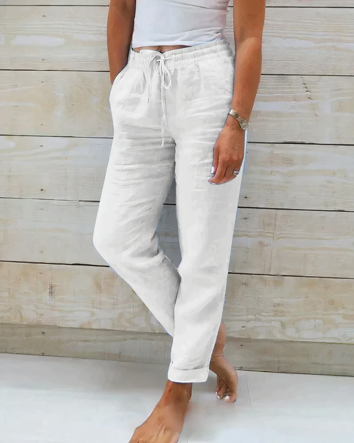 Loose Trousers Relaxed Fit with Drawstring