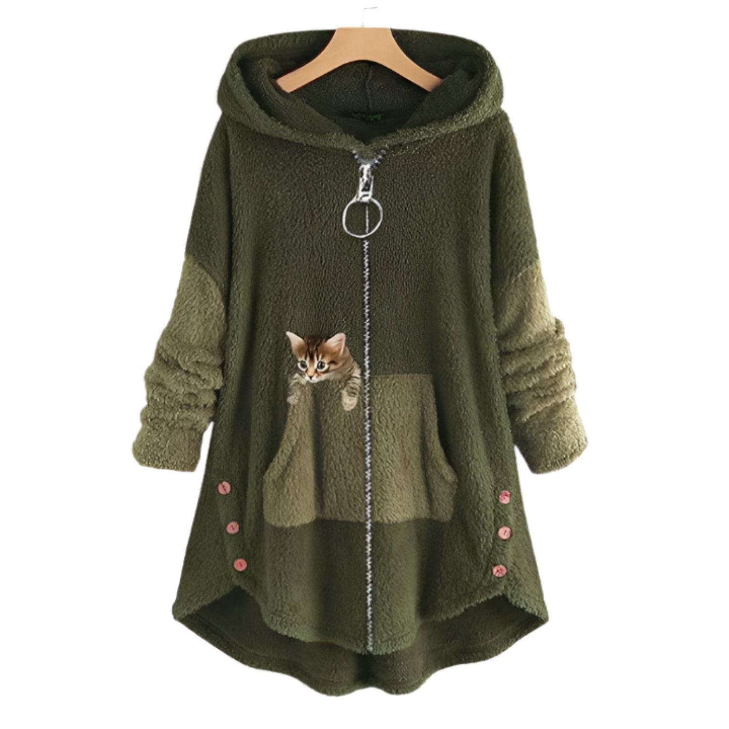 Oversized Jacket Regular Length Smooth Surface