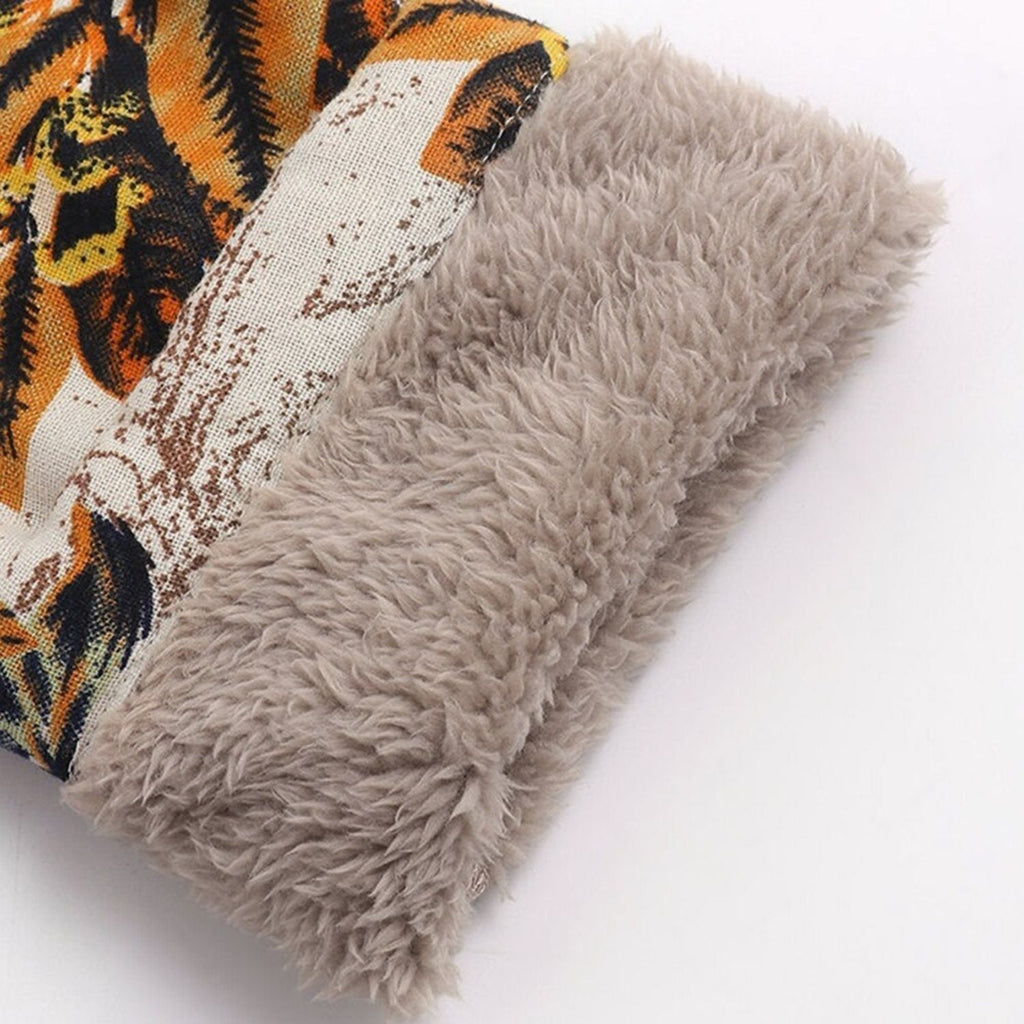 Jacket Tailored Shape Hip-Length Floral Pattern