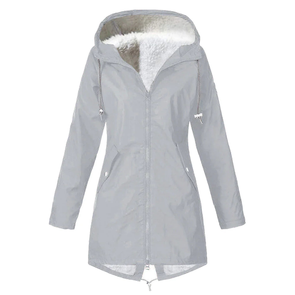 Women’s Mid-Length Jacket with Hood