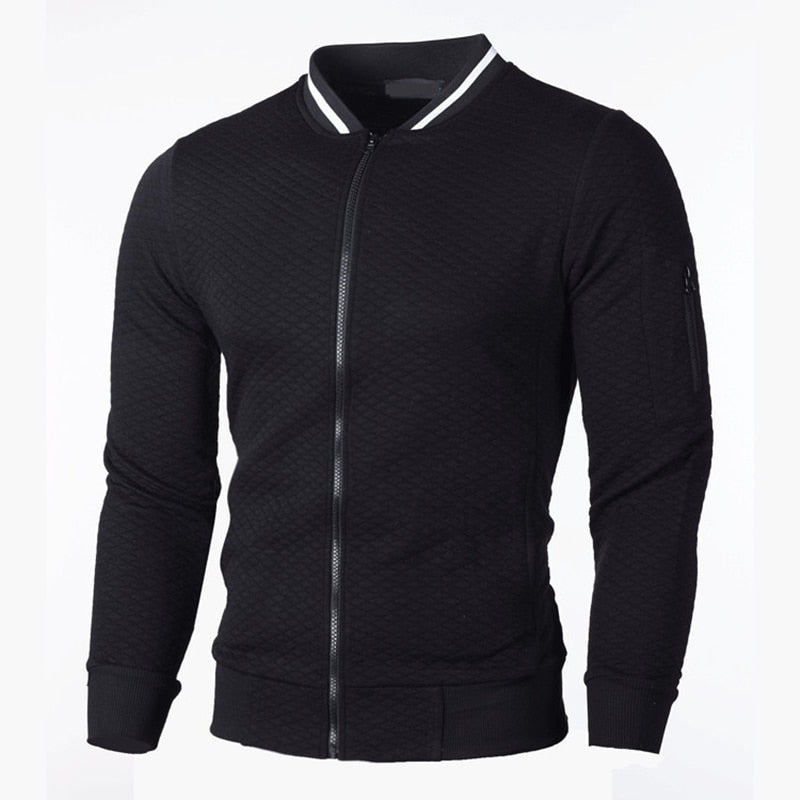 Men’s Slim Fit Cardigan Zip Front
