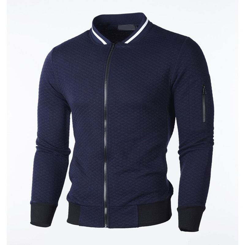 Men’s Slim Fit Cardigan Zip Front