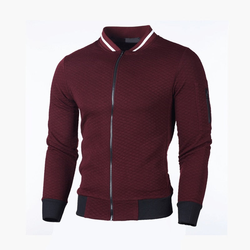 Men’s Slim Fit Cardigan Zip Front