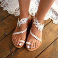 Elegant Toe Sandals with Lace Details