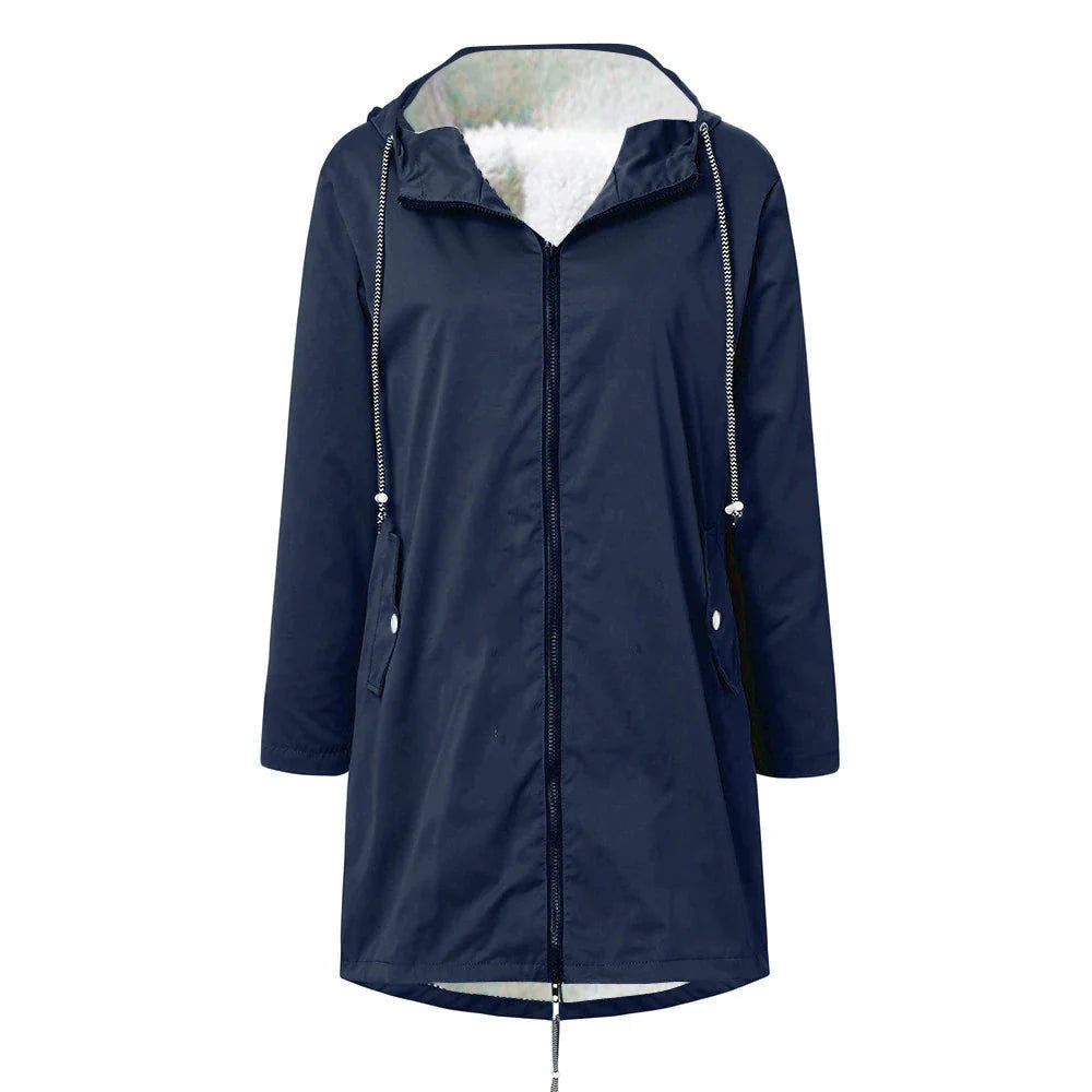 Women’s Mid-Length Jacket with Hood