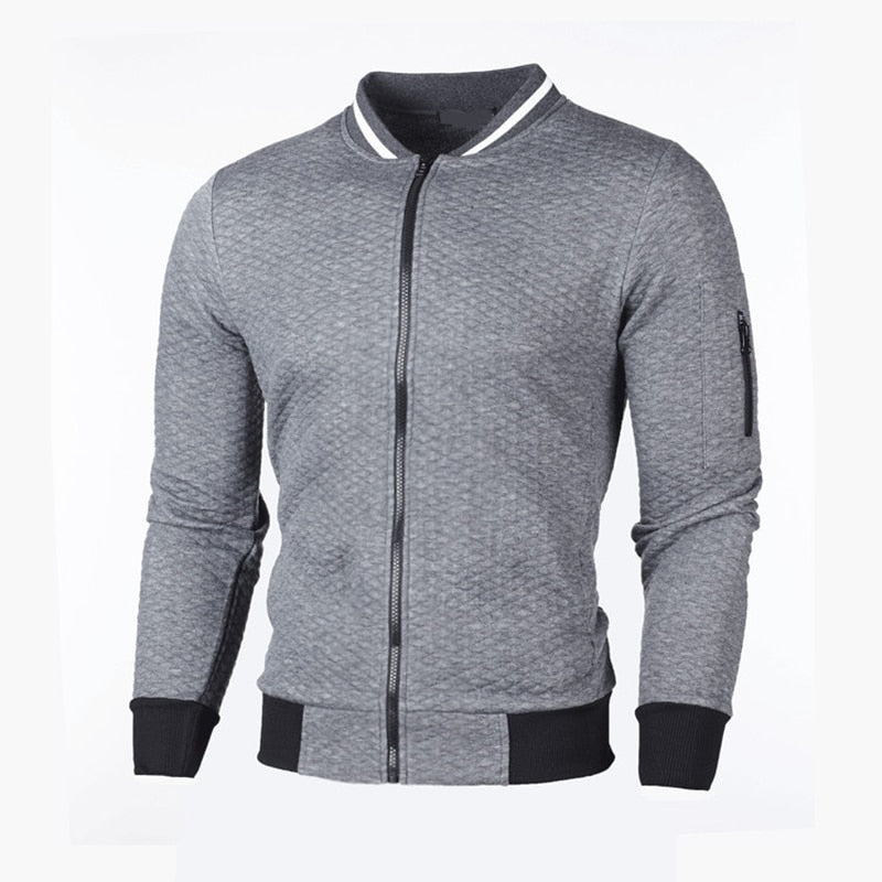 Men’s Slim Fit Cardigan Zip Front