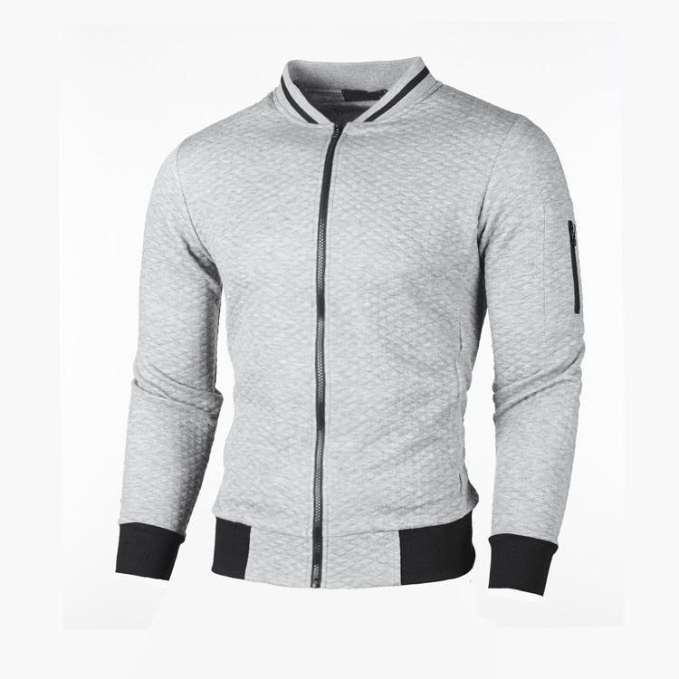Men’s Slim Fit Cardigan Zip Front