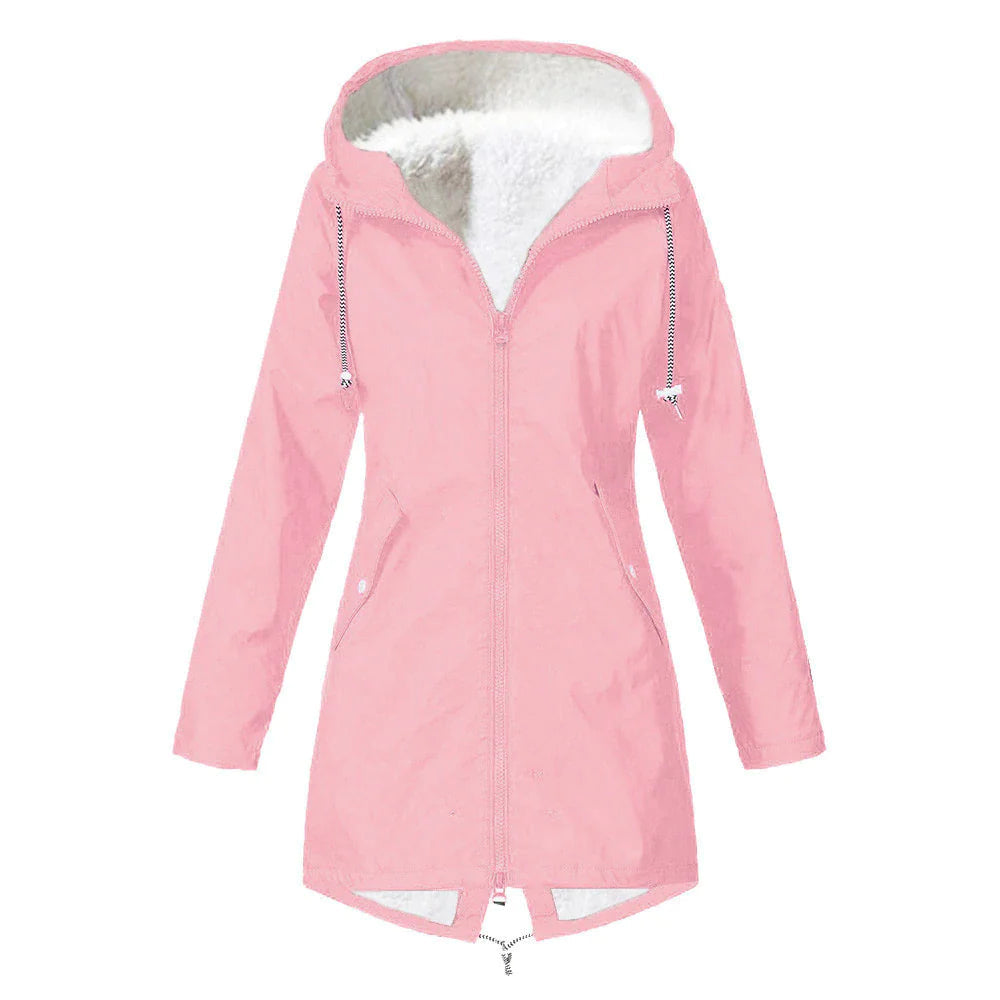 Women’s Mid-Length Jacket with Hood