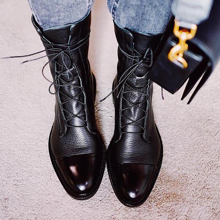 Ankle Boots Pointed Toe Smooth
