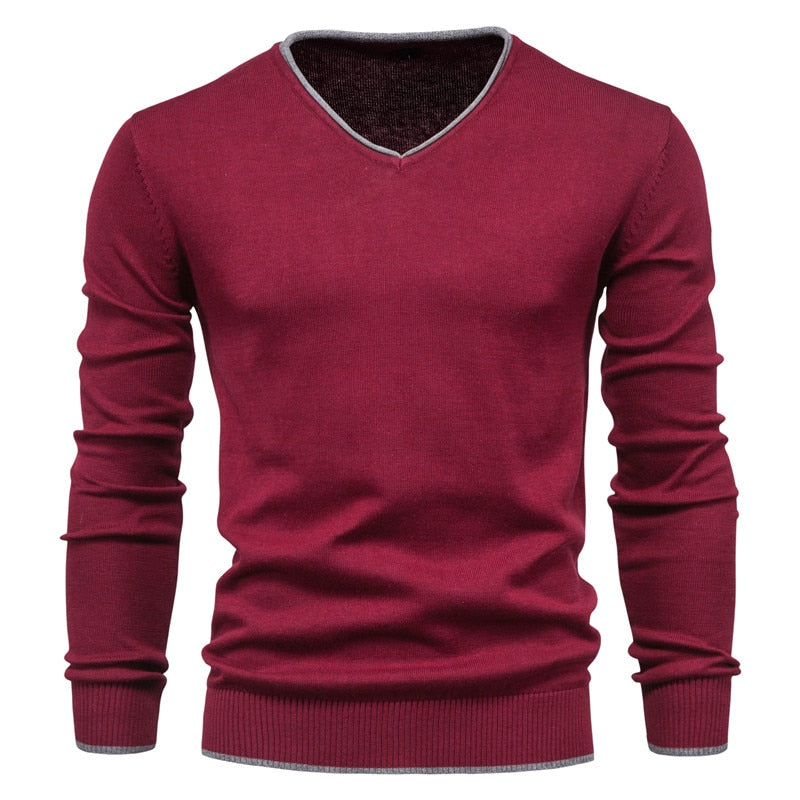 Slim Fit Jumper Long Sleeve V-Neck