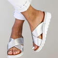 Classic Open-Toe Sandals with Cross Straps